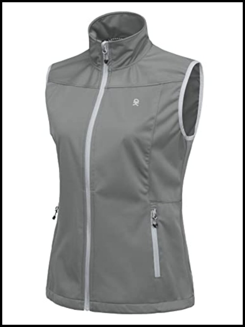 Lightweight Softshell Vest Windproof Water Resistant Running Travel Hiking
